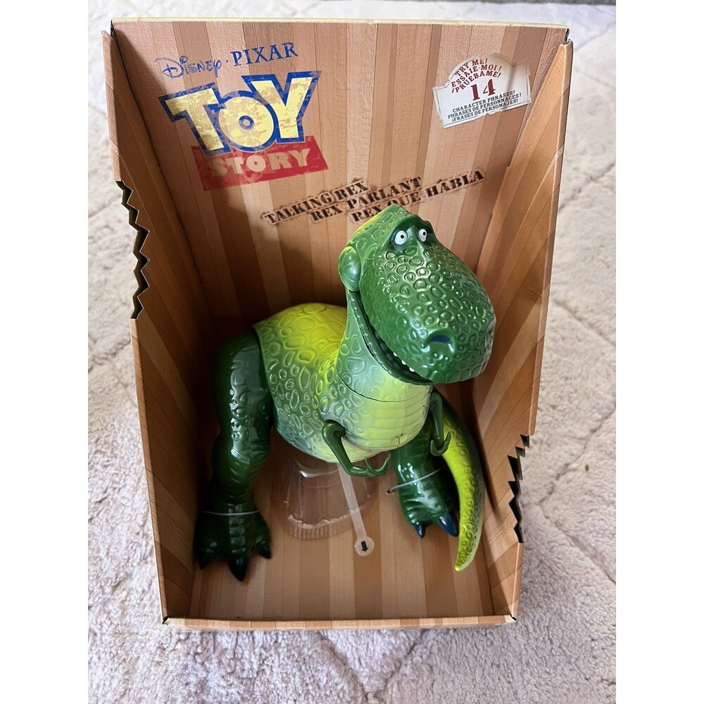 NEW Disney Parks Talking Rex Interactive Talking Action Figure Pixar Toy Story